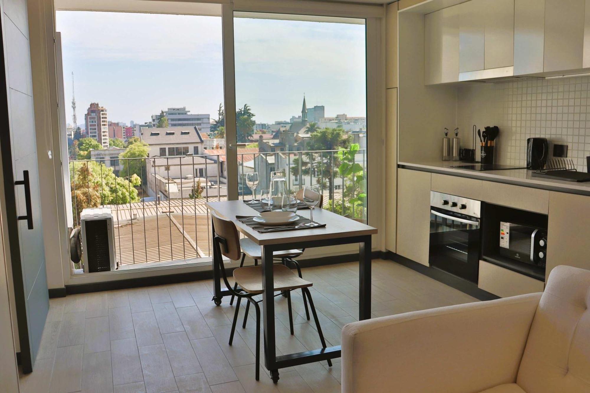 Apartamento Hom I 1d1b Con Hermosa Vista Metro Parque Almagro Cs907 *