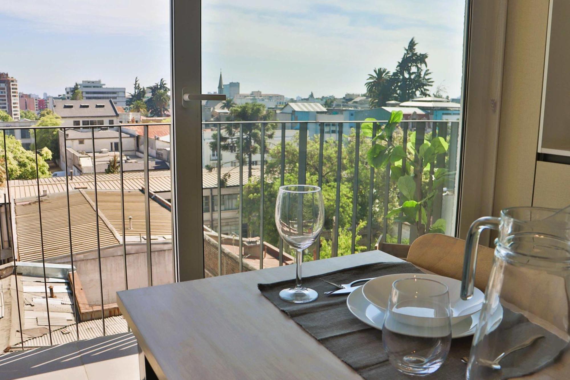 Hom I 1d1b Con Hermosa Vista Metro Parque Almagro Cs907 Apartamento Santiago
